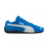 Championes Puma Speedcat OG color azul con detalles en blanco y suela negra.