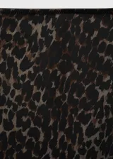 Falda larga de tiro medio con estampado animal print.