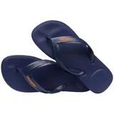 Ojotas Havaianas Top Max Comfort color gris con logo verde.