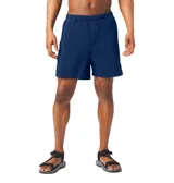 Short de baño negro Columbia Backcast III con tecnología Omni-Shade™ UPF 50, de secado rápido, con cintura elástica ajustable con cordón, bolsillos laterales de malla, bolsillo trasero con cremallera y forro interior de malla.
