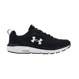 Zapatillas de running negras con tecnología UA Charged Cushioning® para amortiguación y soporte duradero.