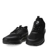 Championes negros de hombre con suela gruesa y cordones.