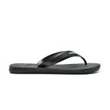 Ojotas negras de goma Havaianas Top Max Confort, con plantilla texturizada y logo en las tiras.