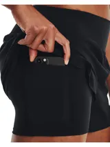 Short deportivo Under Armour Vanish 2in1 para mujer, color azul marino.