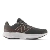 Championes New Balance 520 para hombre, color gris oscuro con detalles en marrón y logo "N" en gris claro.