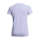 Remera deportiva Under Armour color fucsia con logo blanco estampado en el frente.
