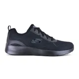 Championes Skechers Dynamight 2.0 Hip Star, color negro, con capellada de malla y plantilla Memory Foam.