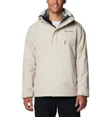 Campera Columbia 3 en 1 color azul marino, con capa exterior impermeable y transpirable, tecnología termorreflectante Omni-Heat™ y forro polar interior. Capucha desmontable y ajustable, puños y dobladillo ajustables, bolsillos con cremallera y protector de barbilla.