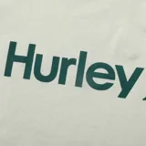 Musculosa negra con el logo de Hurley estampado en blanco en el pecho.