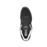 Championes grises de skate marca Etnies, modelo Marana, con logo blanco en el lateral, cuello acolchado con interior azul y suela blanca con base marrón.