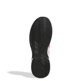 Championes Adidas Gamecourt 2.0 blancos con detalles en rojo y negro. Zapatillas de tenis con exterior de malla transpirable, mediasuela de EVA y suela ADIWEAR.