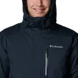 Campera impermeable Columbia Oak Harbor II para hombre, color negro. Con tecnología Omni-Tech de costuras selladas, forro Omni-Heat Infinity y aislamiento Thermarator de poliéster reciclado.
