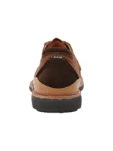Zapato acordonado marrón de cuero natural con plantilla interna con tecnología Honey Foam, un material de máxima flexibilidad, amortiguación y liviandad.