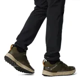 Championes de senderismo Columbia Facet 75 Outdry, color verde oliva, con capellada de malla y superposiciones de TPU, membrana impermeable y transpirable OutDry™, sistema de ajuste Navic Fit™, plantilla OrthoLite® Eco, entresuela TechLite™ Plush y suela Adapt Trax™ con tacos de 5 mm.