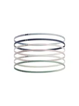 Set de seis vinchas Under Armour elásticas, finas y multicolor con logo de la marca.