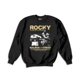 Buzo negro de algodón con estampado de la película Rocky Balboa.