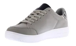 Championes grises acordonados, marca N+, de estilo urbano.