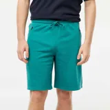 Bermudas deportivas rectas de chándal color azul.