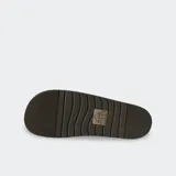 Sandalias Reef Ojai Two Bar de cuero color marrón oscuro, con doble tira ajustable con velcro y plantilla anatómica.