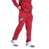 Pantalón de jogging bordó de hombre con diseño deportivo y elástico en la cintura.