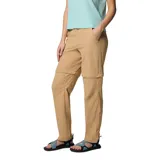 Pantalón de trekking negro convertible en short, con tecnología Omni-Shield que repele la humedad y resiste las manchas.