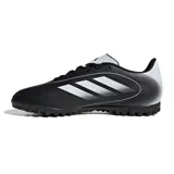 Championes de fútbol Adidas Goletto IX TF, color negro con detalles en blanco.