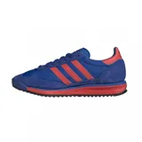 Championes Adidas SL 72 RS, azules con detalles y rayas rojas.