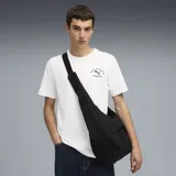 Remera blanca de algodón con logo Puma Athletics estampado en el pecho.