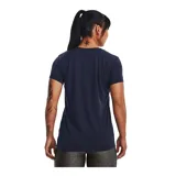 Remera deportiva Under Armour color fucsia con logo blanco estampado en el frente.