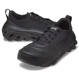 Championes Crocs Echo Surge color crema con cordones amarillos y suela negra.