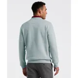 Buzo de hombre de algodón color gris claro, de cuello redondo y manga larga. Tiene el logo de la marca bordado en el pecho.