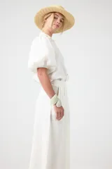 Camisa de lino Bubble
