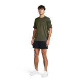 Short deportivo Under Armour Tech Woven de hombre, color gris, con cintura elástica y logo estampado en la pierna izquierda.