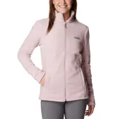 Campera polar Columbia Basin Trail III Full Zip para mujer, color azul marino. Con cierre frontal completo y bolsillos laterales con cierre.