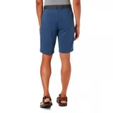 Short de hombre color verde oliva, con bolsillos laterales y traseros con cierre. Protección solar UPF 50 y repelencia al agua.