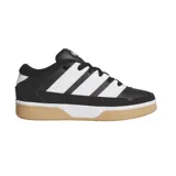 Championes Adidas Break Start 2000, negros con detalles blancos y suela color caramelo. Inspirados en el estilo de los años 90 y 2000, con empeine de piel sintética y suela de goma.