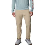 Pantalón de pesca Columbia Blood and Guts II para hombre, color beige. Confeccionado en tejido elástico con tecnología Omni-Shield™ de repelencia al agua y Omni-Shade™ de protección solar UPF 50. Cuenta con trabillas para cinturón, bolsillos laterales, bolsillo de seguridad con cremallera, bolsillo reforzado para alicates y trabilla multiusos.