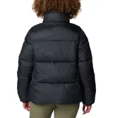 Campera inflada Columbia Puffect II Full Zip color negro, con cierre frontal, cuello alto y bolsillos laterales con cierre. Cuenta con aislamiento Thermarator™ y tejido impermeable.