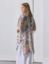 Kimono Barrington de modal con estampado de flores.