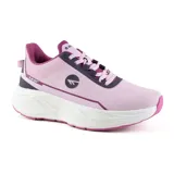 Championes deportivos Hi-Tec Samira color lila con detalles en gris y suela blanca.