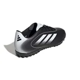 Championes de fútbol Adidas Goletto IX TF, color negro con detalles en blanco.