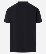 Remera negra de algodón con cuello redondo y mangas cortas. Estampa frontal con la leyenda 'West Coast' y un oso. Corte comfort.