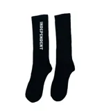 Medias negras con logo Independent en blanco.