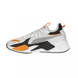 Championes Puma RS-X Geek de hombre, color negro con detalles en gris, azul y naranja. Zapatillas de estilo retro con revestimientos de nubuck y gamuza.