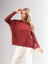 Poncheton oversized, suelto y liviano, ideal para días cómodos.
