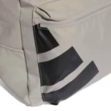 Mochila Adidas color gris con logo de la marca en negro.