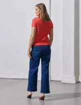 Buzo blanco tejido en hilado fino, marca Ninety.
