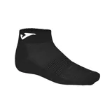 Pack de dos pares de medias tobilleras negras con logo Joma en blanco.