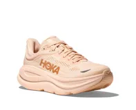 Championes Hoka Bondi 9, color rosa pálido, ideales para running.