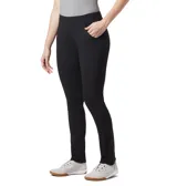 Pantalón de mujer Columbia Anytime Casual Pull-On, color azul marino, de tiro medio, pierna recta y confeccionado en tejido elástico con tecnología Omni-Shield™ que repele la humedad y las manchas, y Omni-Shade™ UPF 50 que protege del sol.